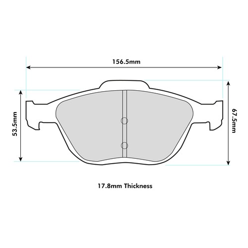 Mintex m1144 front brake pads - m1144,